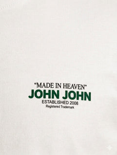 Camiseta John John Masculina Slim Fit Statement Off White