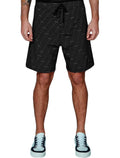 Bermuda John John Masculina D'Agua Verticals Preta