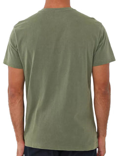 Camiseta Osklen Masculina Regular Vintage Pirarucu Live Verde Oliva