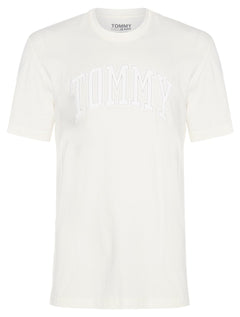 Camiseta Tommy Jeans Masculina Regular Collegiate Arc Branca