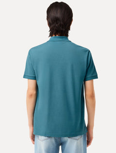 Polo Lacoste Masculina L.12.12 Azul Turquesa