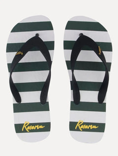 Chinelo Reserva Masculino Summer Stripes Branco/Preto