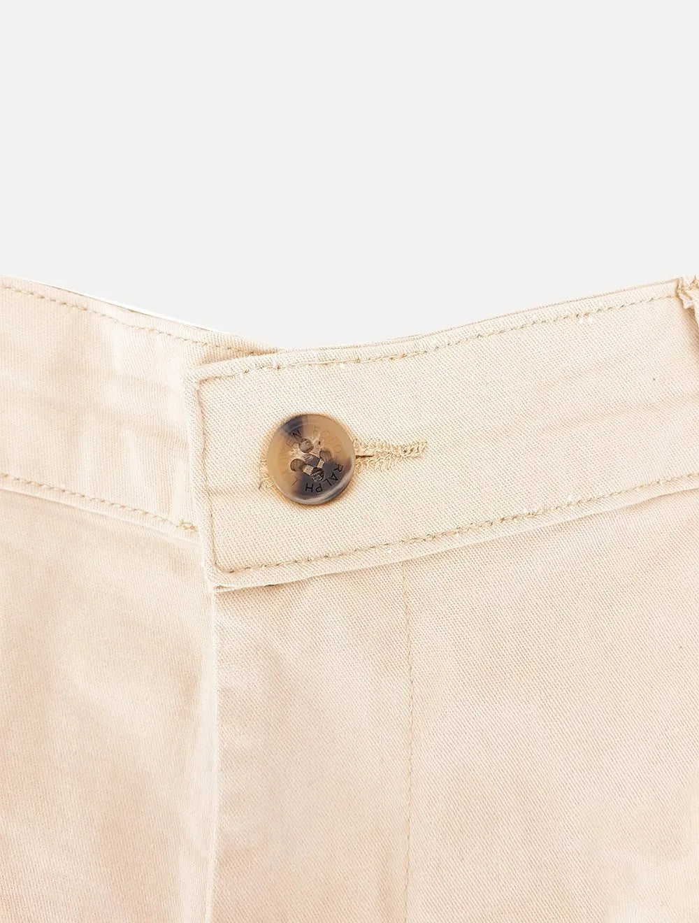 Bermuda Ralph Lauren Masculina Sarja Stretch Areia