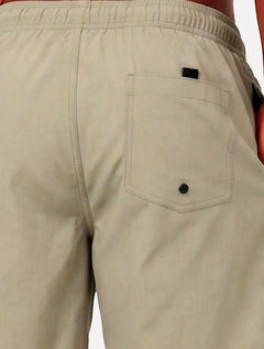 Short Aramis Masculino D'Água Elastico Logo Cáqui Médio