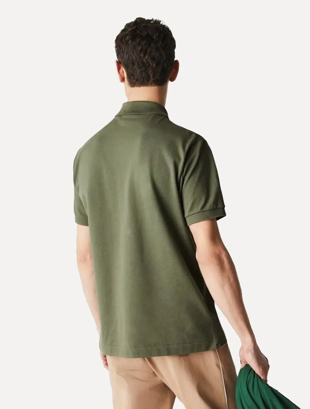 Polo Lacoste Masculina L.12.12 Verde Oliva