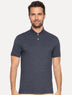 Polo Aramis Masculina Basic Piquet Mono Azul Marinho Mescla