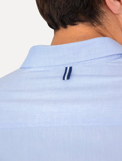 Camisa Original Penguin Masculina Regular Oxford Azul Claro Mescla