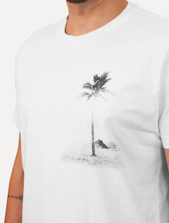Camiseta Osklen Masculina Regular Stone Rio Postcard Branca