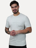 Camiseta King & Joe Masculina Premium Cotton Flex Estampada Off White