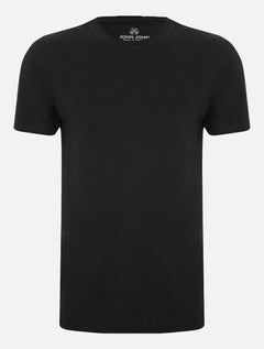 Camiseta John John Masculina Slim Fit Simple Preto