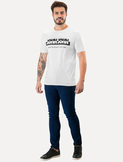 Camiseta John John Masculina Regular New Divided Branca