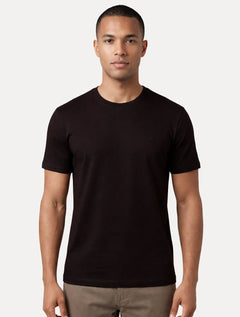 Camiseta Dudalina Regular Piquet Gola Retilinea Marrom Escuro