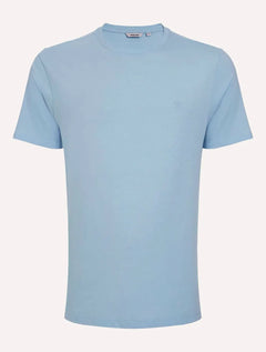 Camiseta Dudalina Masculina Micro Listras Azul Claro