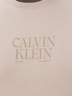 Camiseta Calvin Klein Masculina Big Logo Cáqui