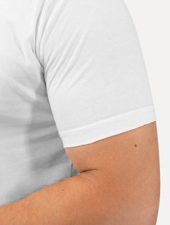 Camiseta King & Joe Masculina Pima Touch Logo Peito Branca
