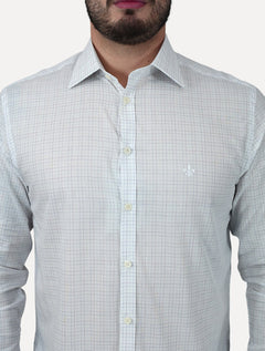Camisa Dudalina Masculina Slim Superfine Cotton Xadrez Roxo/Branca
