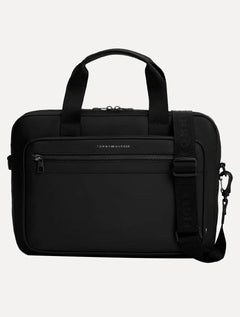 Bolsa Tommy Hilfiger Masculina Notebook Repreve Bag Preta