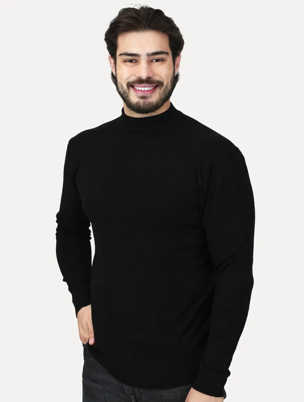 Suéter Dixen Masculino Tricot Basic Crewneck Preto