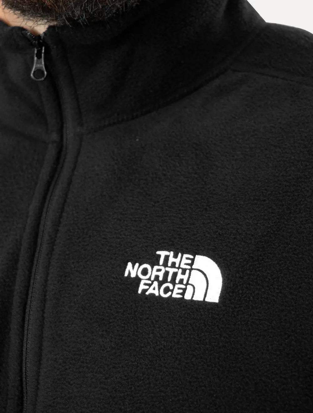 Blusa The North Face Masculina Fleece TKA 100 Glacier 1/4 Zip Preta