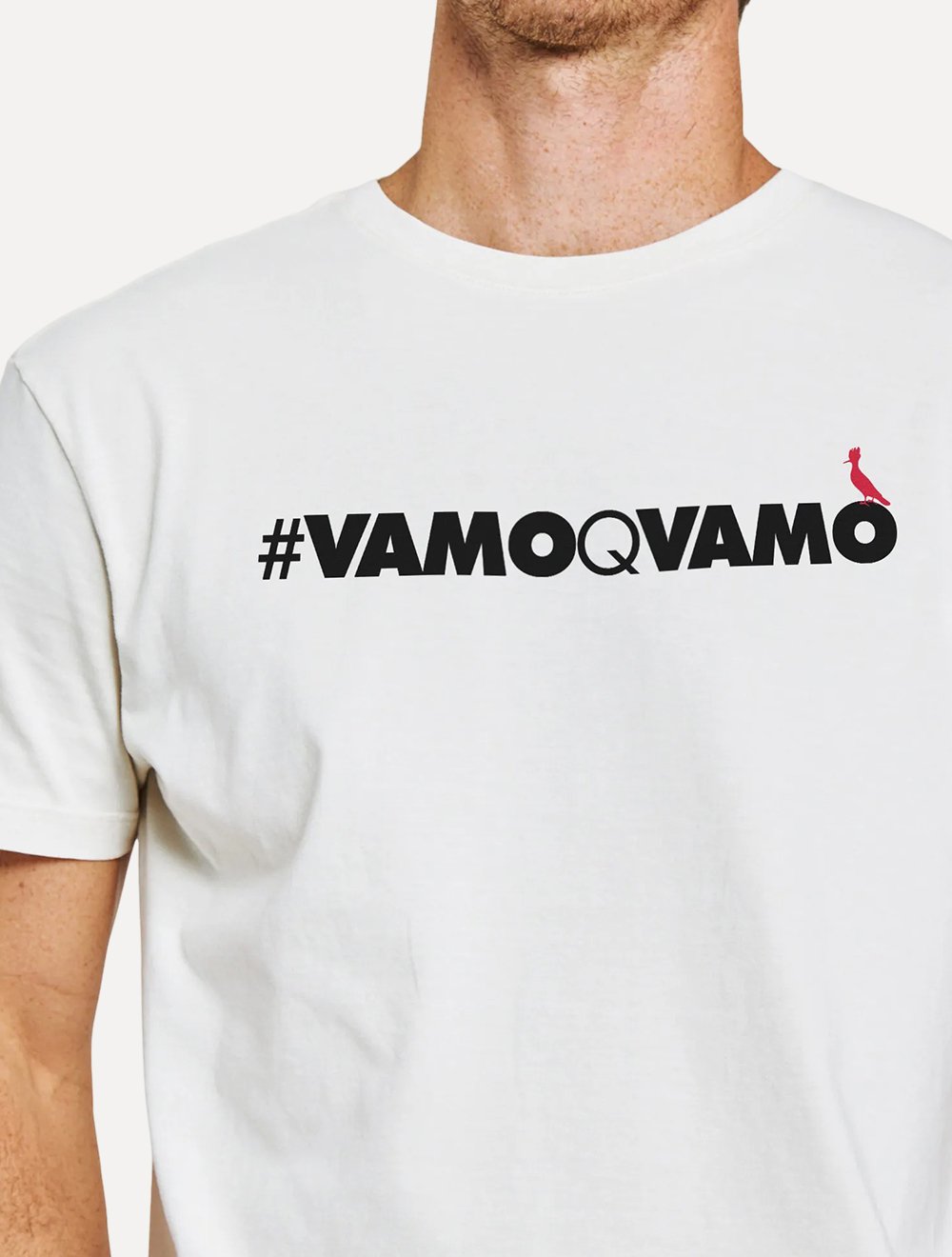 Camiseta Reserva Masculina Regular Vamoqvamo Branca