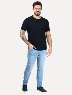 Camiseta King & Joe Masculina Arc From Everywhere Perolado Preta
