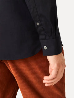 Camisa Lacoste Masculina Slim Fit Clássica All Black Preta