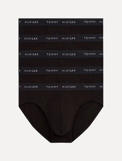 Cueca Tommy Hilfiger Cotton Classic Brief Preta Pack 5UN