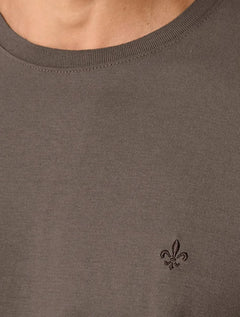 Camiseta Dudalina Masculina Essentials Brown Icon Marrom