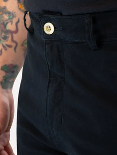 Bermuda Original Penguin Masculina Sarja Chino Elastano Azul Marinho