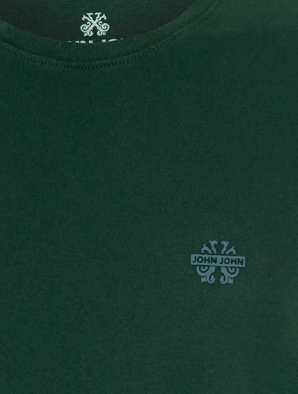 Camiseta John John Masculina Regular Fit Light Transfer Verde Escuro