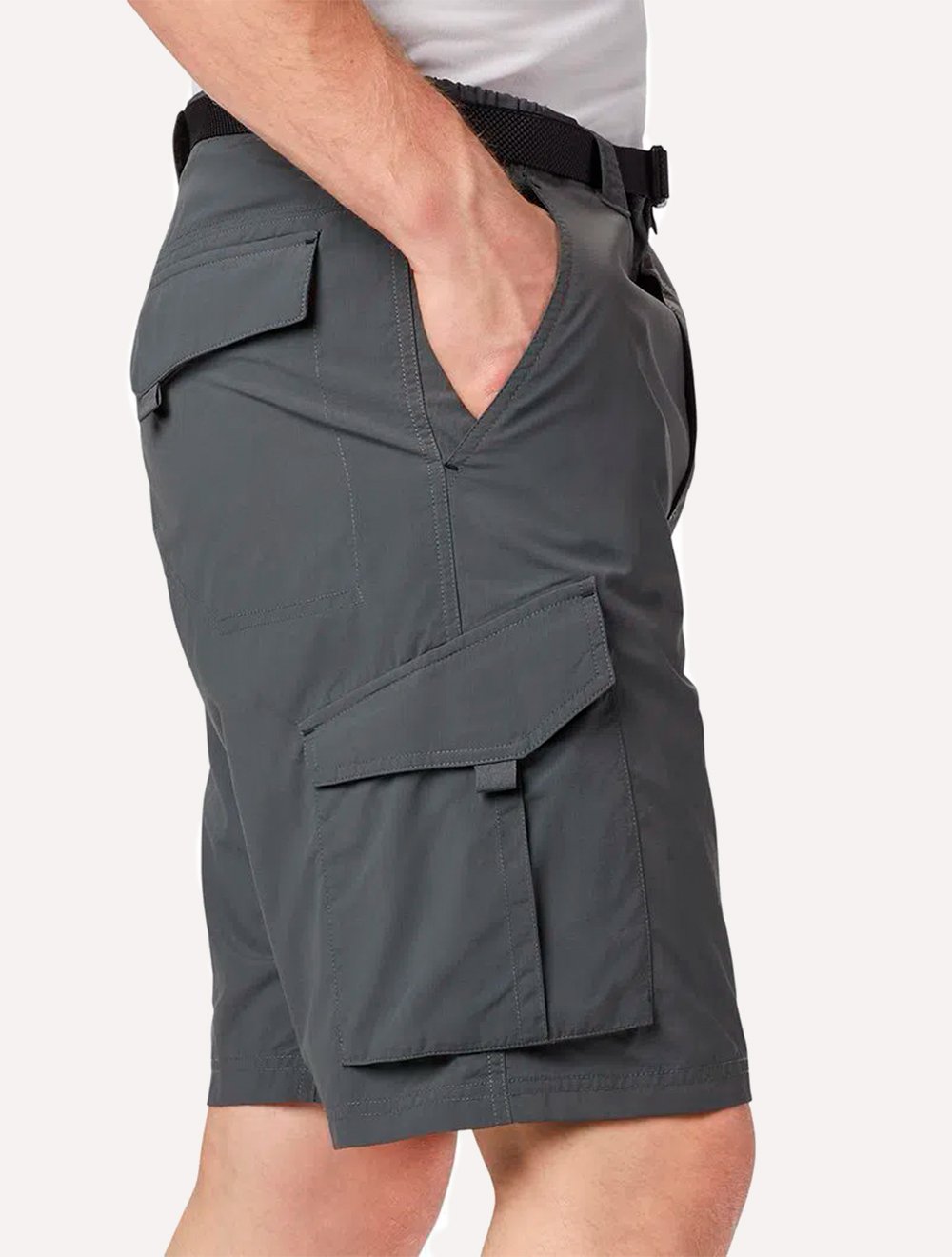 Bermuda Columbia Masculina Cargo Silver Ridge Cinza Escuro