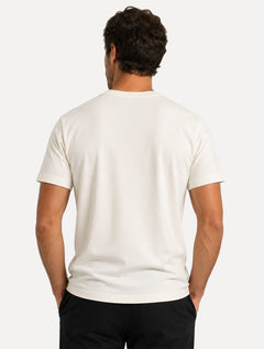Camiseta John John Masculina Regular Fit Basic Uno Lisa Off White