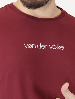 Camiseta Von der Volke Masculina Origineel Linear Brand Marsala