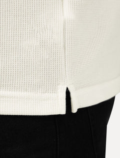 Camiseta King & Joe Masculina Slim Textura Tricot Off White