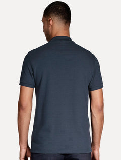 Polo Aramis Masculina Ottoman Ziper Azul Marinho
