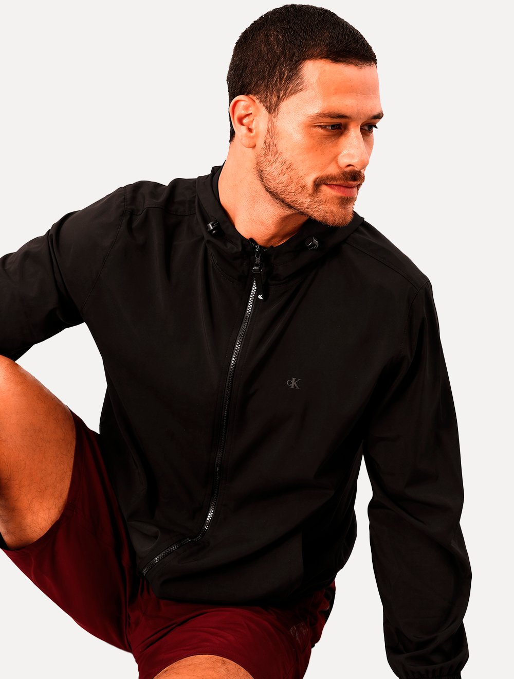 Jaqueta Calvin Klein Jeans Masculina CK Flex Preta
