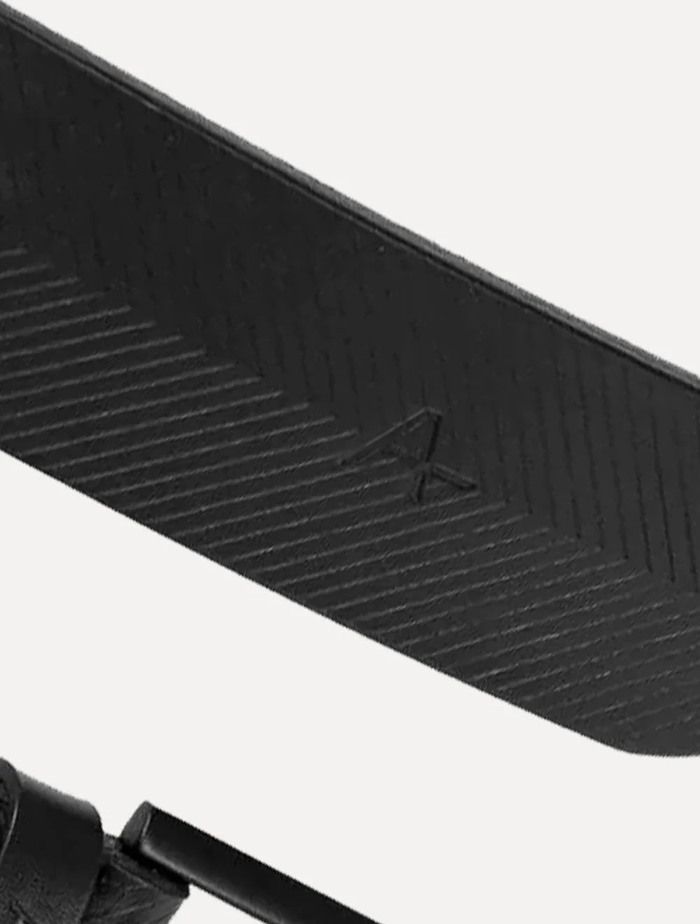 Cinto Aramis Masculino Básico Couro Chevron Preto
