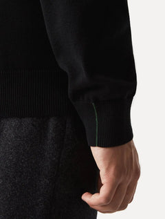 Suéter Lacoste Masculino Regular Fit Gola Redonda Logo Preto