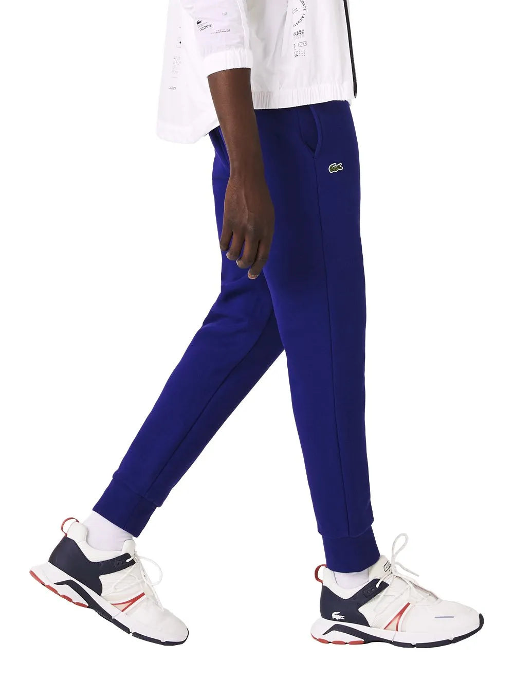 Calça Lacoste Masculina Moletom Sport Croco Icon Azul Royal