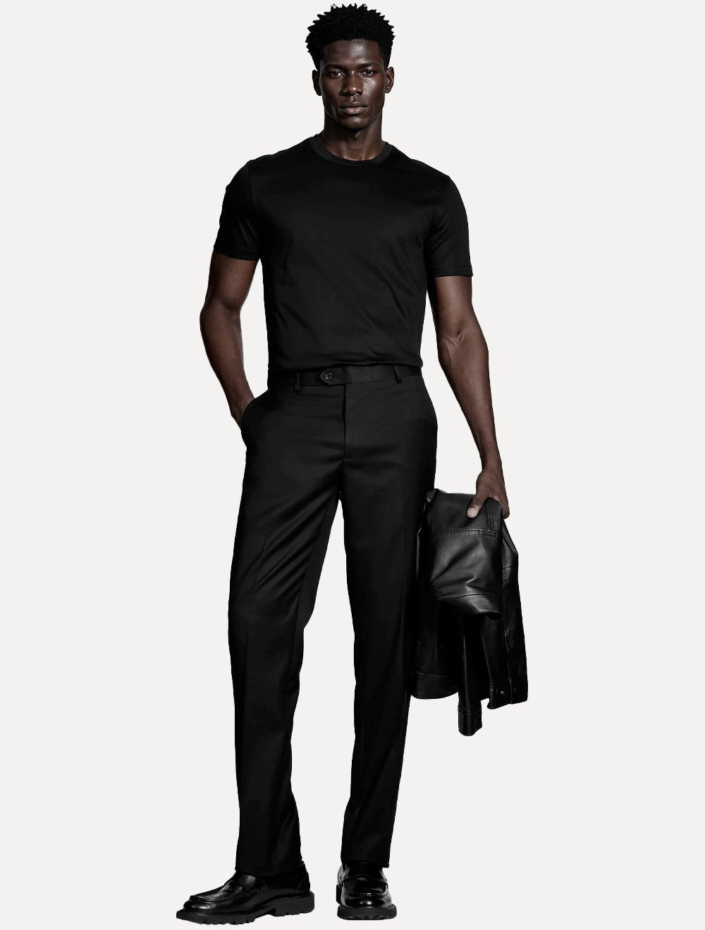 Camiseta Aramis Masculina Basic Silk Blend Modal Preta