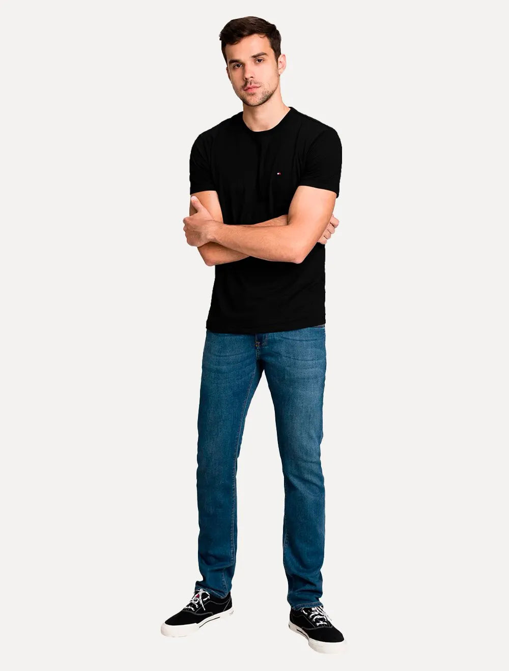Camiseta Tommy Hilfiger Masculina Essential Tee Preta