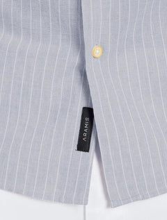 Camisa Aramis Masculina Slim Cambraia Listrada Azul