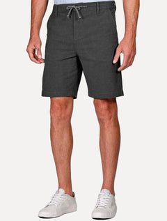 Bermuda Aramis Masculina Chino Cotton Sarja Cadarço Preto Mescla