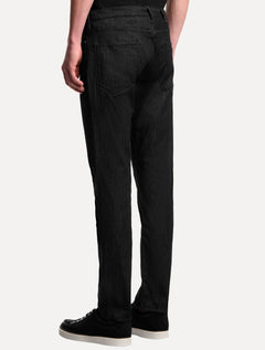 Calça Jeans Empório Armani Masculina J06 Slim Fit Stripe Preta