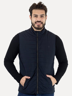 Colete Dudalina Masculino Nylon Puffer Azul Marinho