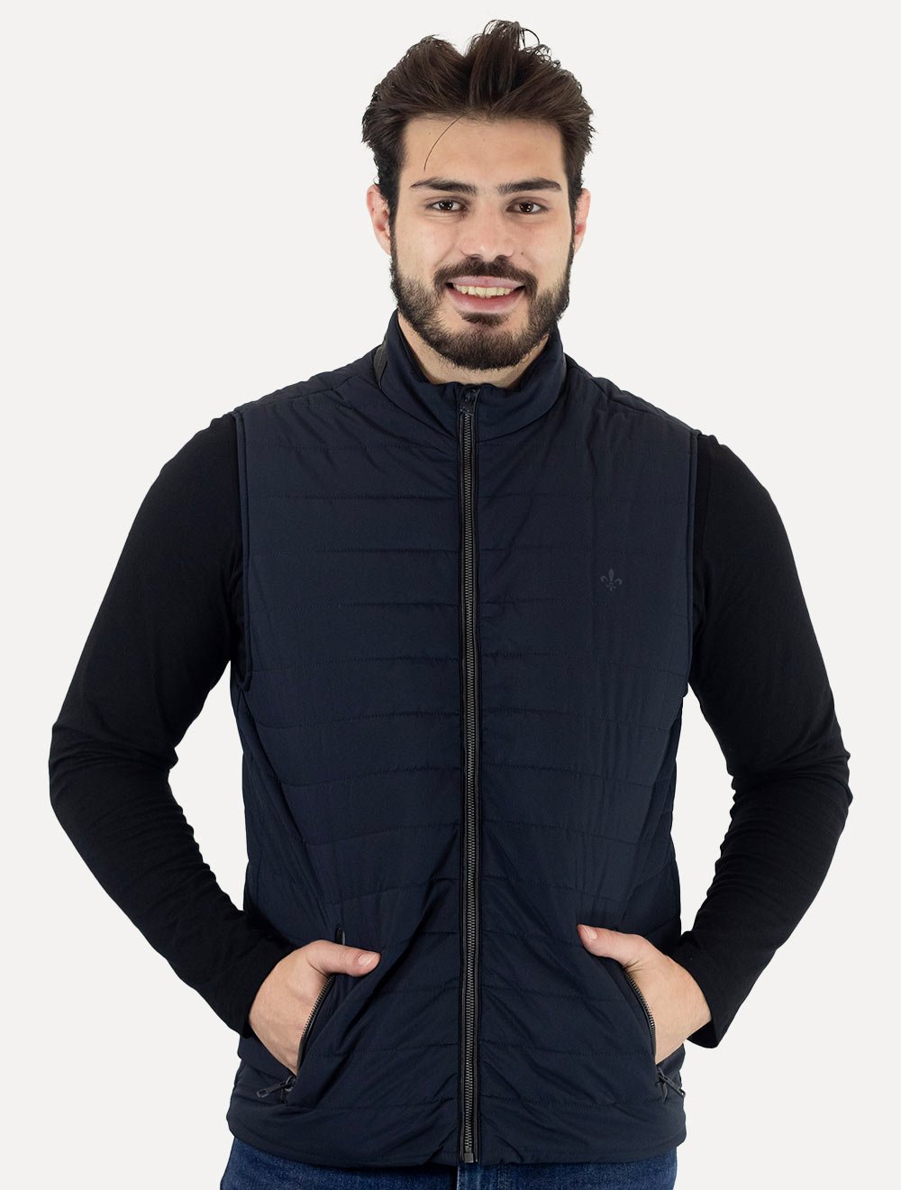 Colete Dudalina Masculino Nylon Puffer Azul Marinho