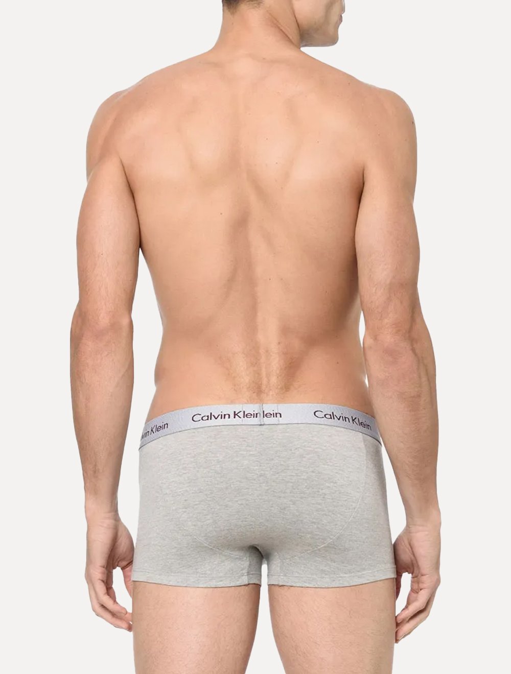 Cuecas Calvin Klein Low Rise Trunk Print Preta/ Branca/ Mescla Pack 3UN