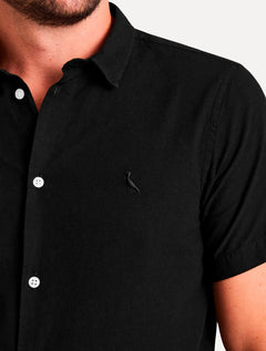 Camisa Reserva Masculina Manga Curta Nova Paraty Preta