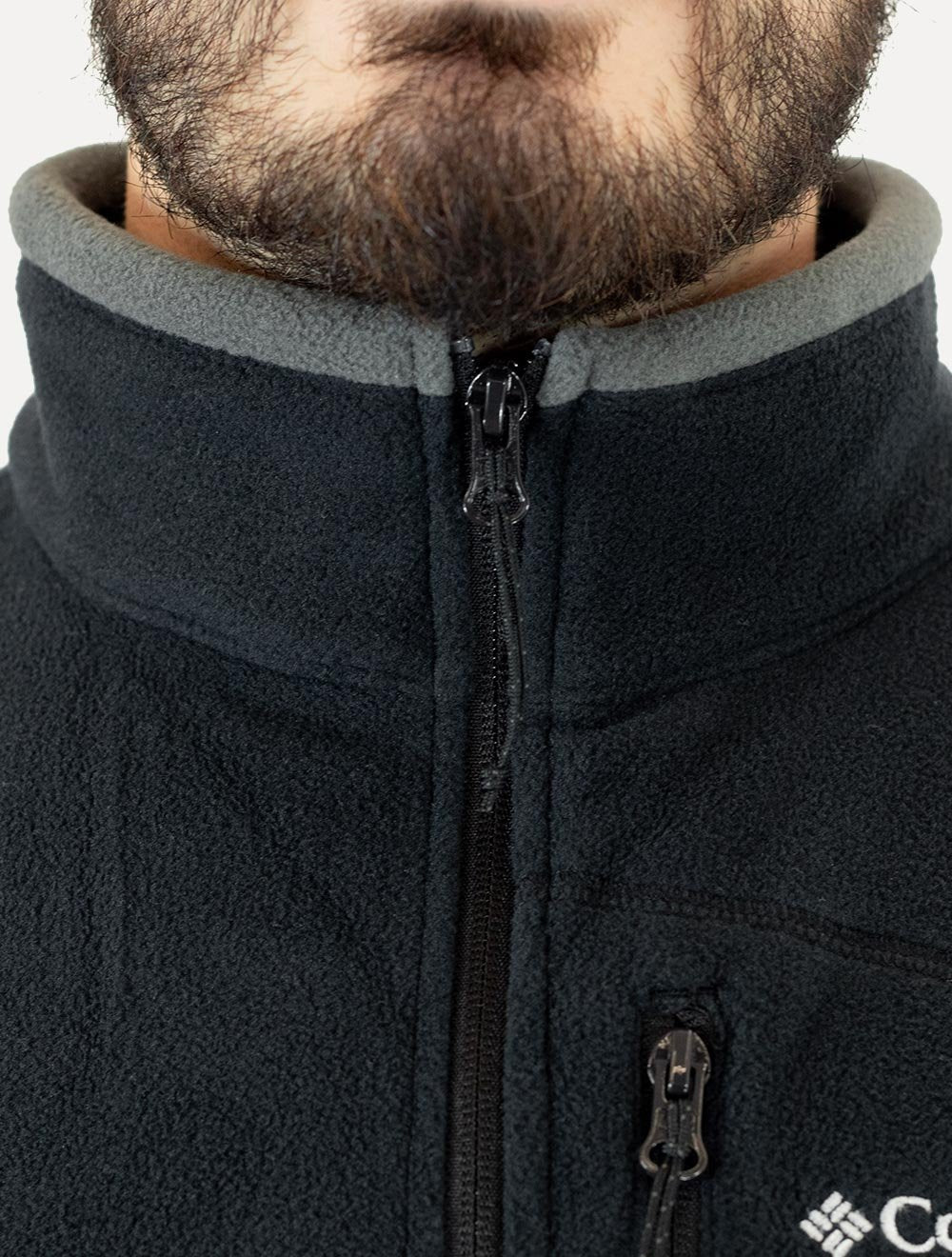 Colete Columbia Masculino Fleece Fast Trek Preta
