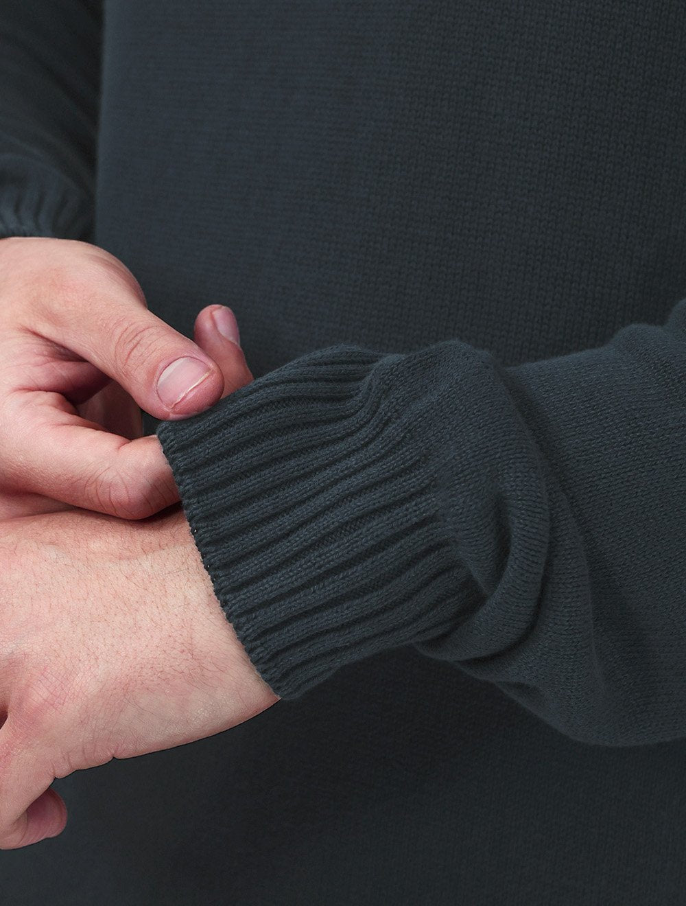 Suéter Dixen Masculino Tricot Nervura Ombro Azul Marinho